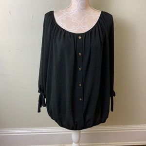 3 for $30-EUC Torrid Black Crepe Blouse